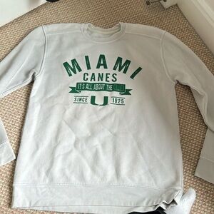 University of Miami sweatshirt